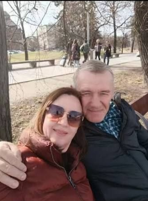 Tomasz Kowalski z żoną
